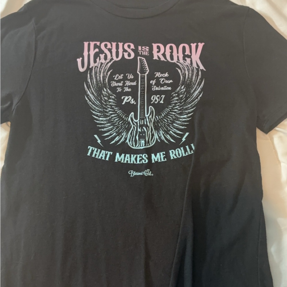 Black Graphic Kids T-Shirt